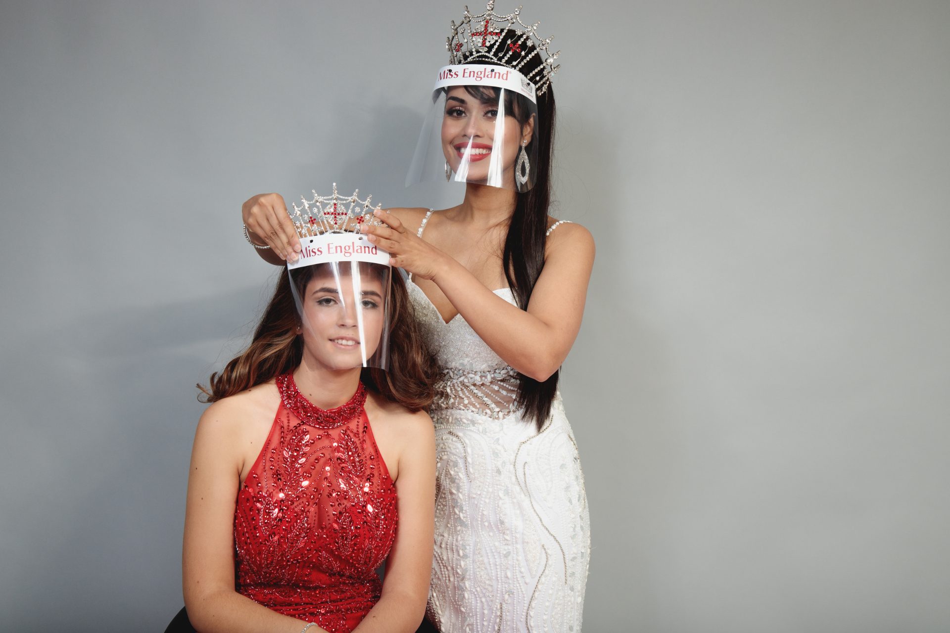 Teenager Crowned a Charity Queen wearing a Visor by Miss England Doctor