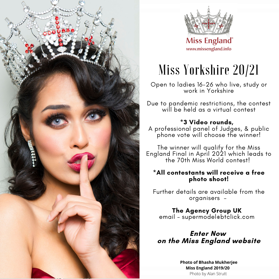 Miss Yorkshire final goes Digital due to goverment restrictions