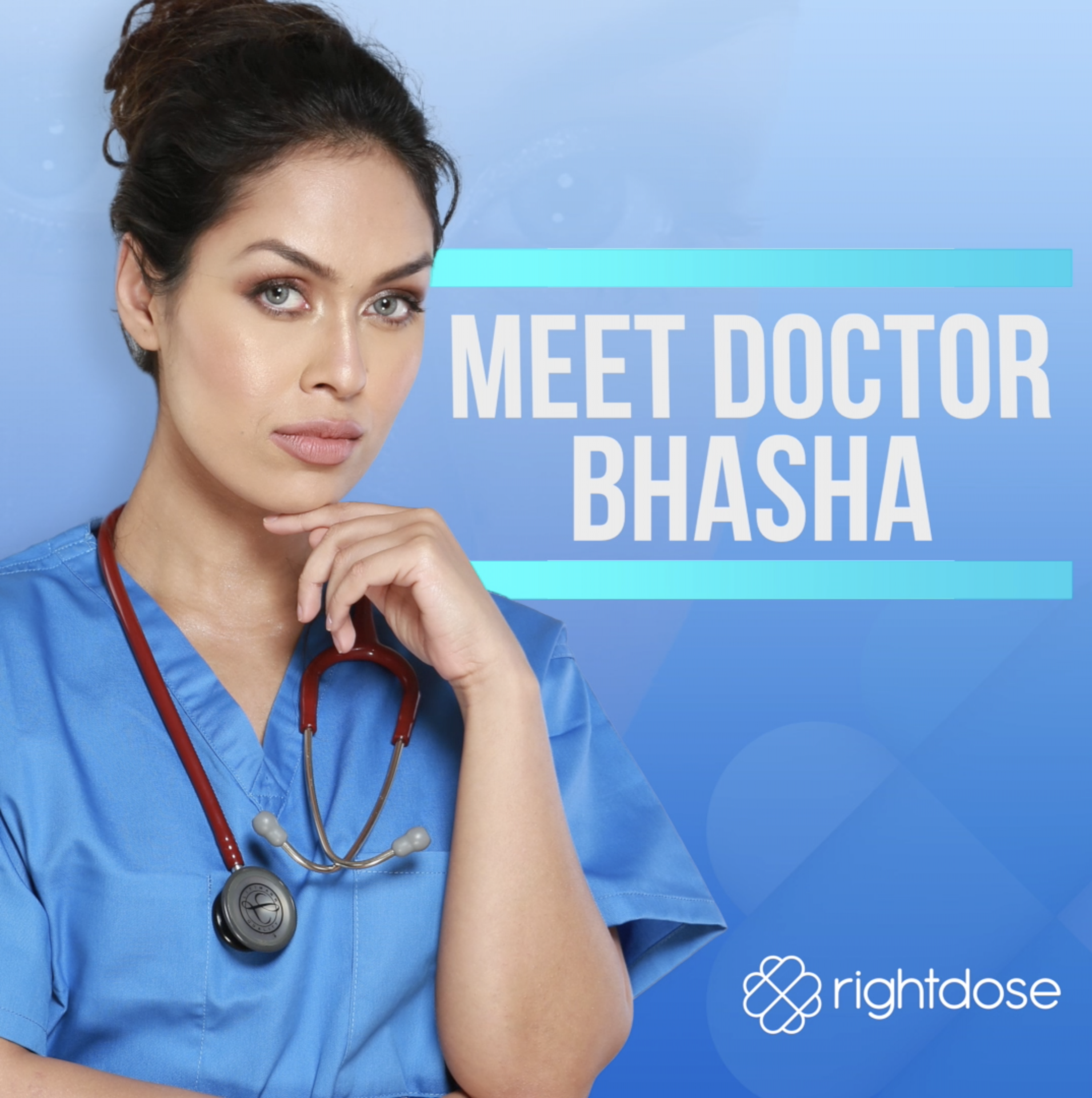 Introducing Rightdose’s resident Doctor ambassador, Bhasha Mukherjee. A junior NHS doctor and reigning Miss England.