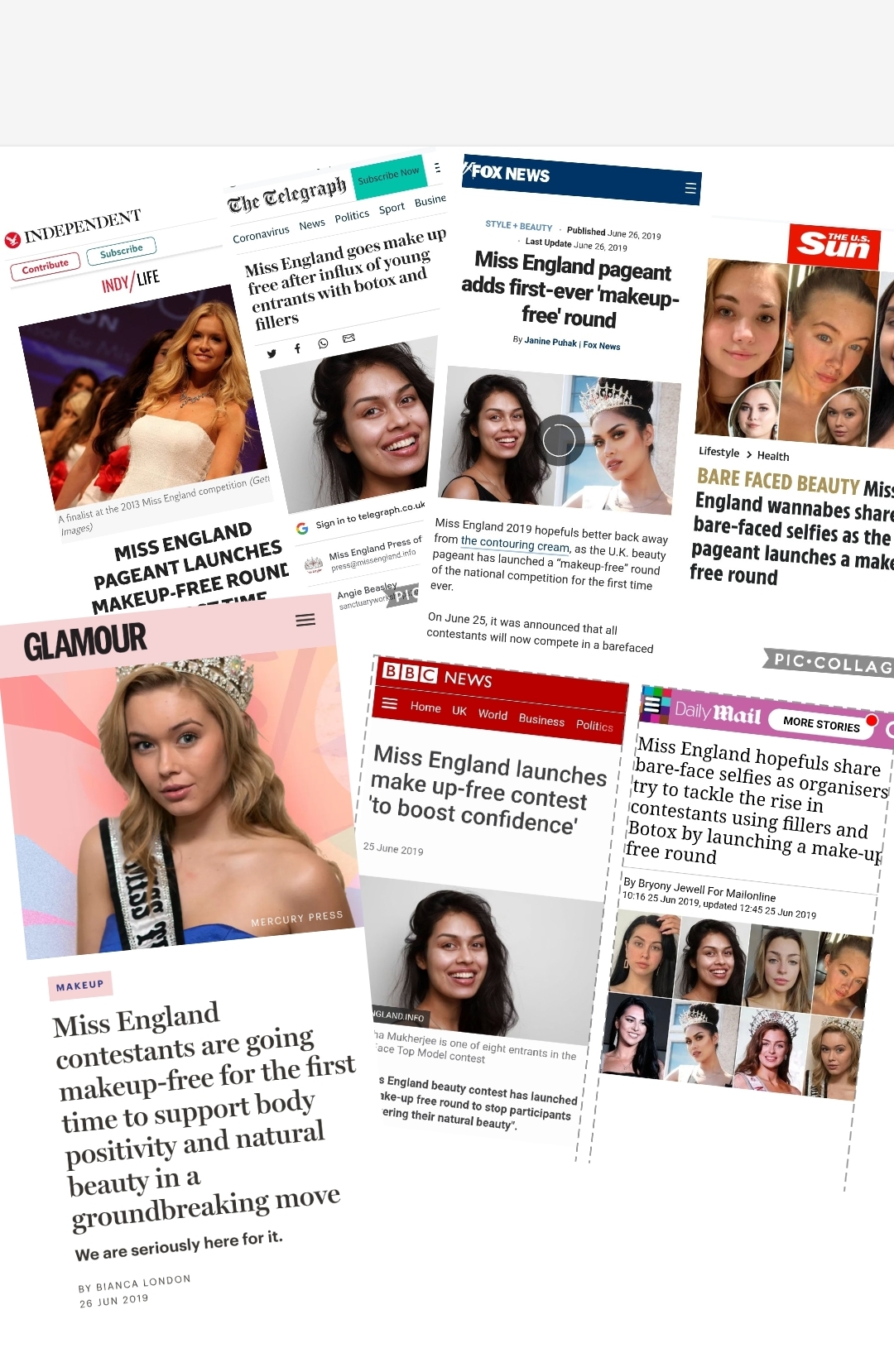 Miss England Bare Face News