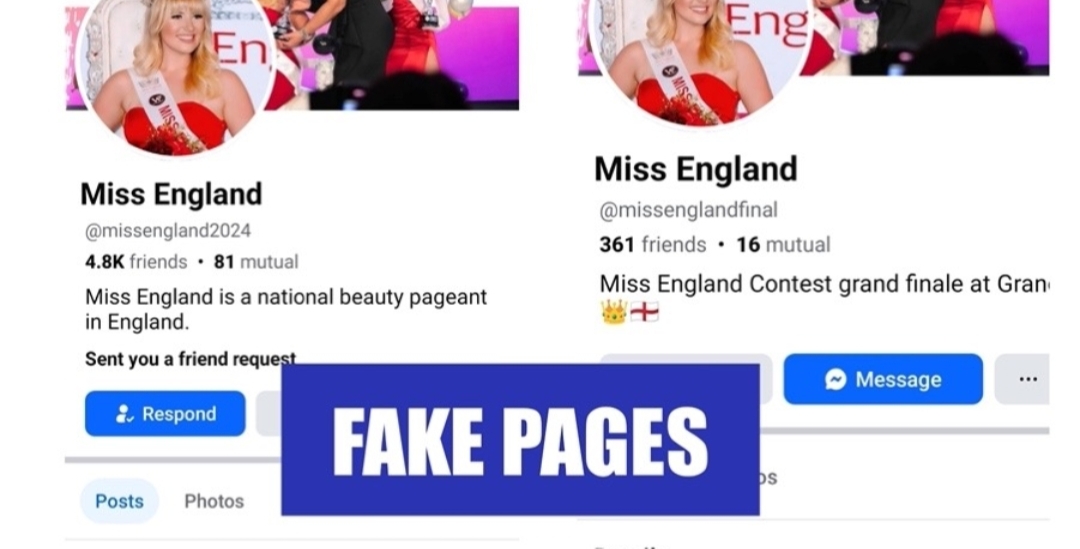 FAKE PAGES ON FACEBOOK