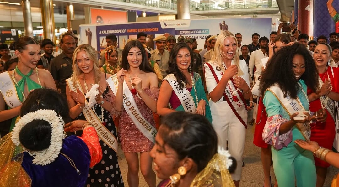 Miss England Arrives in Telangana India !