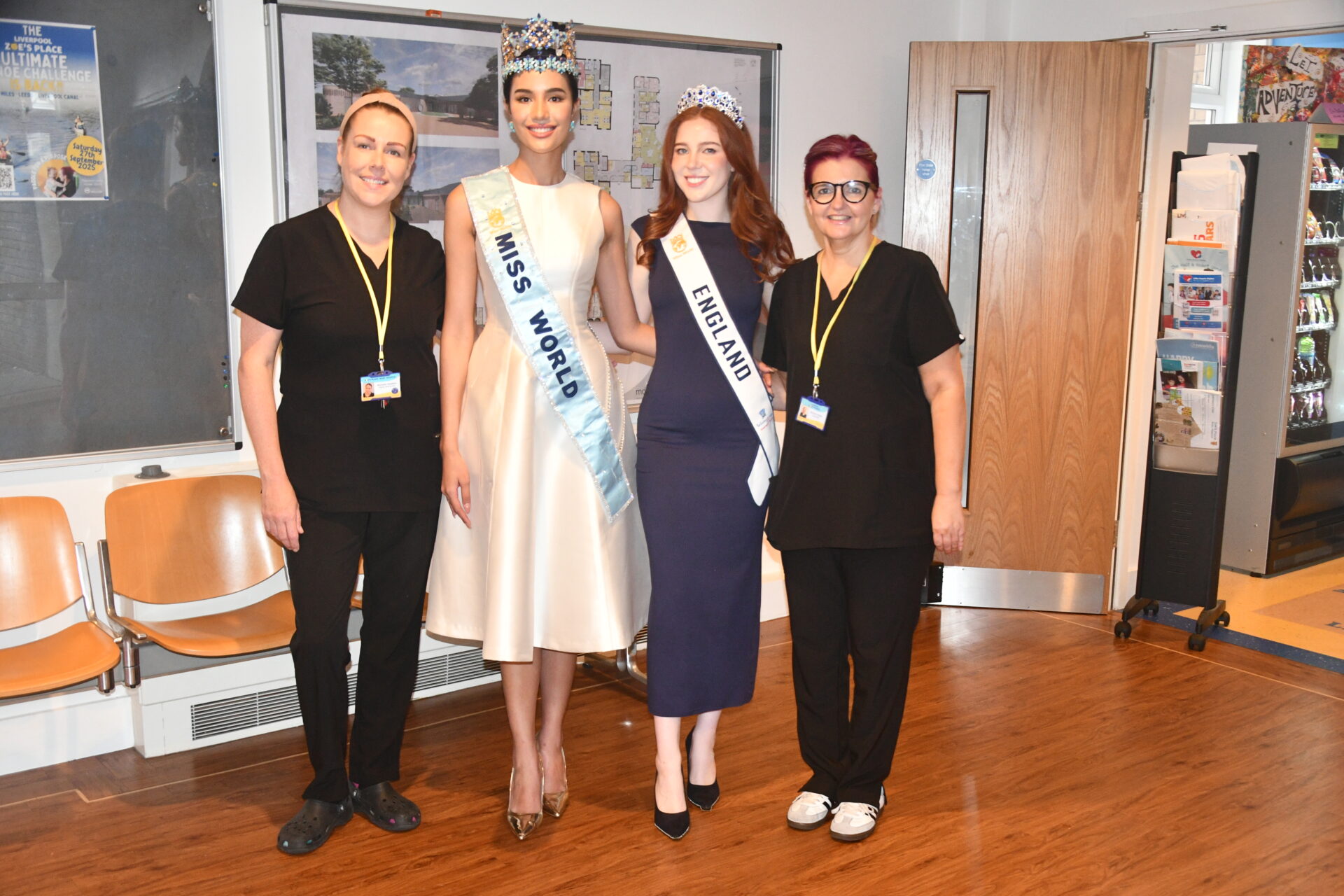 Miss World brings Beauty with a Purpose to Little Lights Baby Hospice in Liverpool