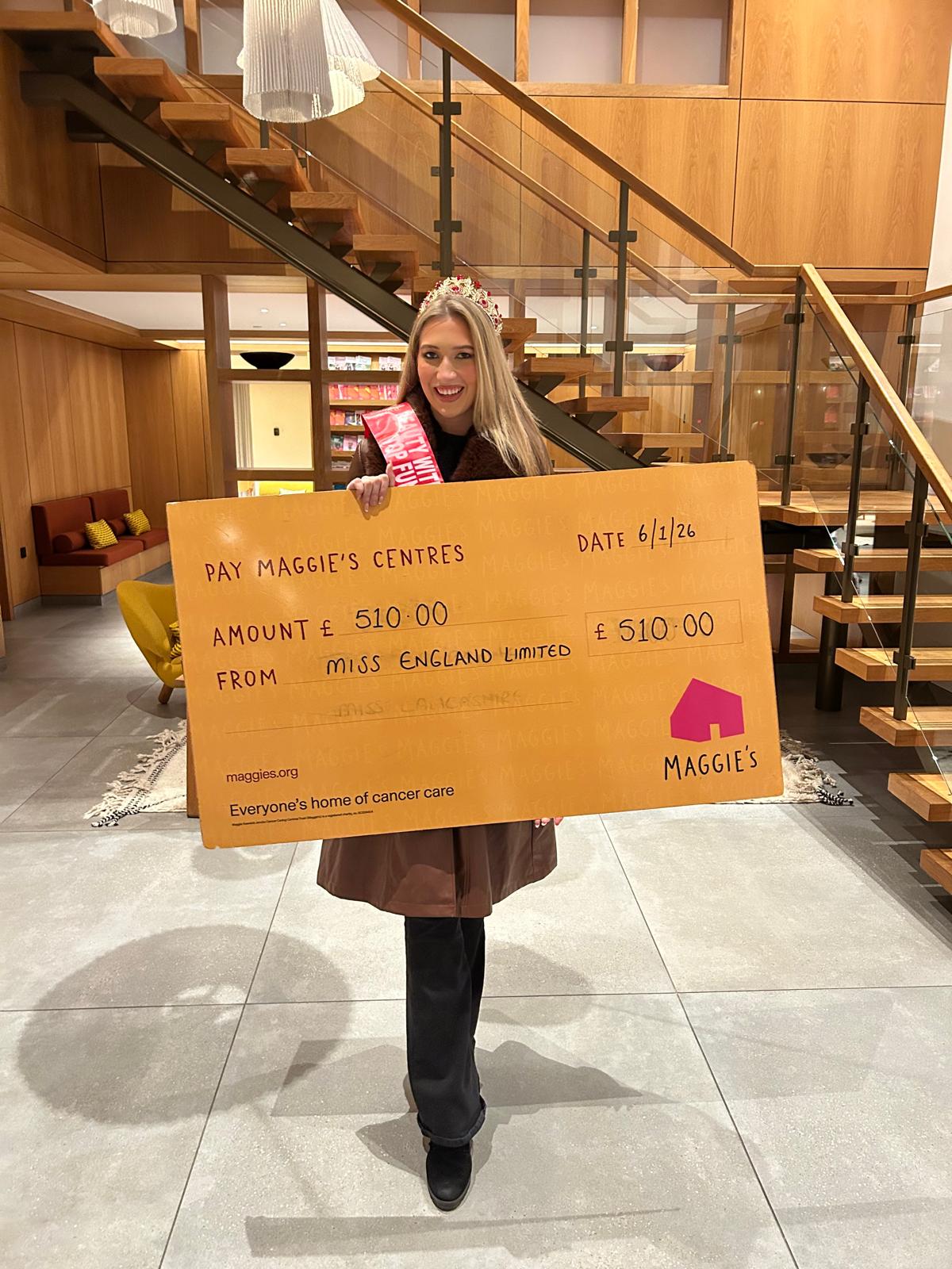 Miss England Beauty with a Purpose Winner Tabitha Bennett Visits Maggie’s Wirral