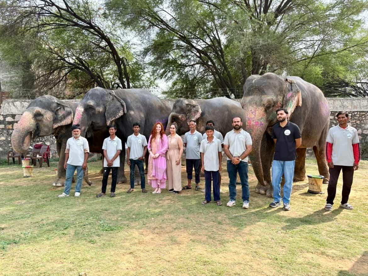 A Dream Realised: Miss England Grace Richardson Visits Elefun Elephant Sanctuary, Jaipur