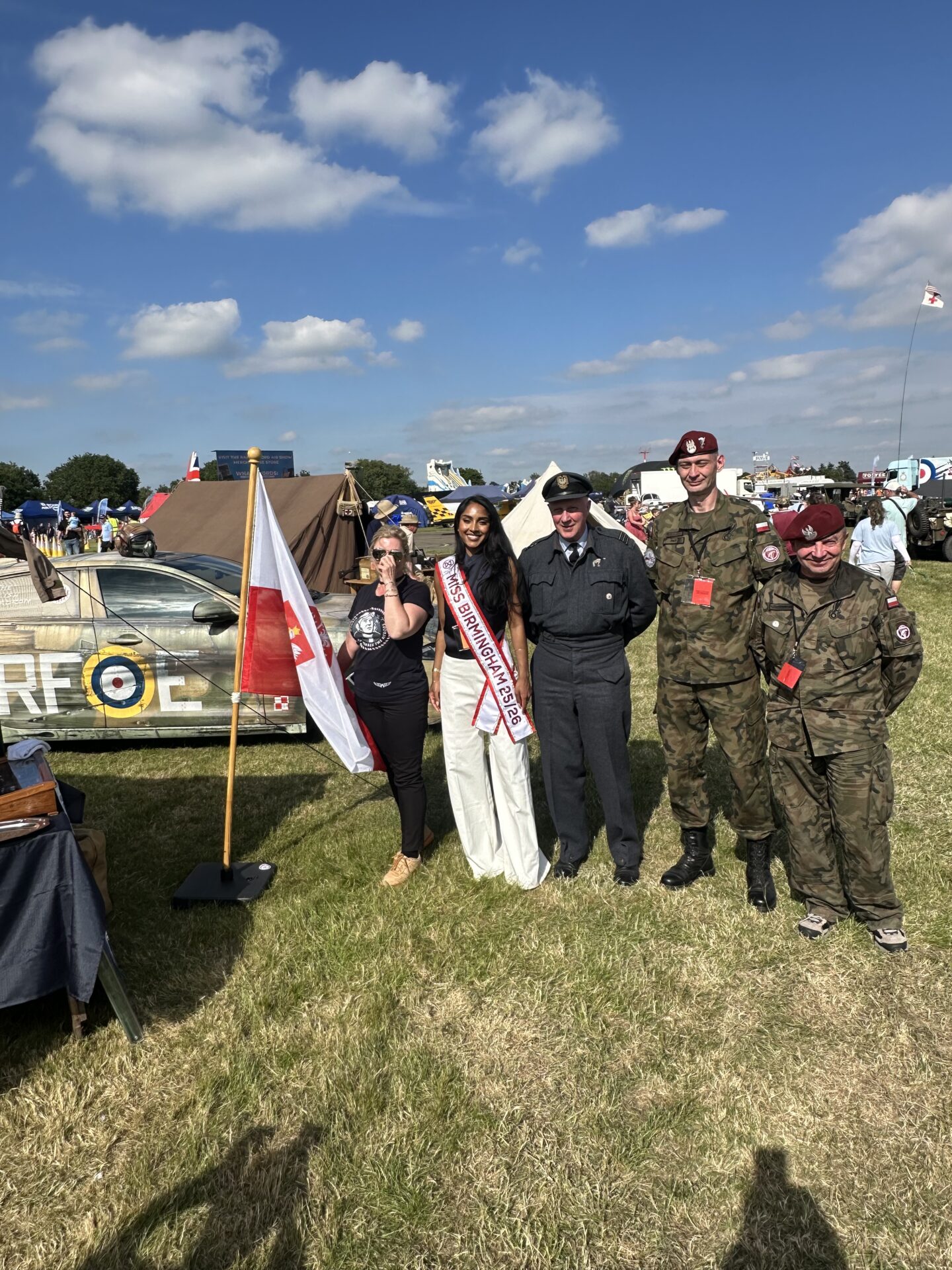 Miss Birmingham and Miss England 2025 Second Runner-Up Evanjelin Enjoys a High-Flying Day at the RAF Cosford Air Show