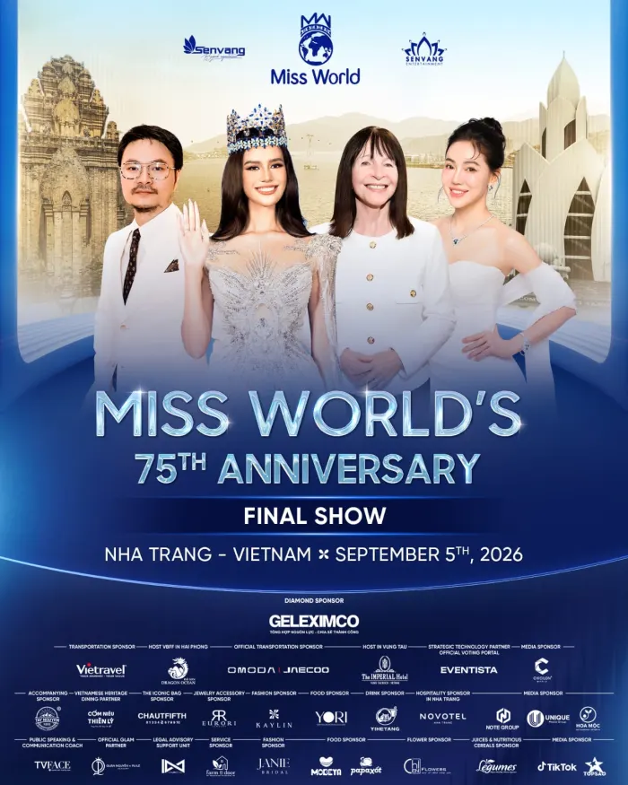 Nha Trang, Vietnam, to Host the Final Show of Miss World’s 75th Anniversary Celebration