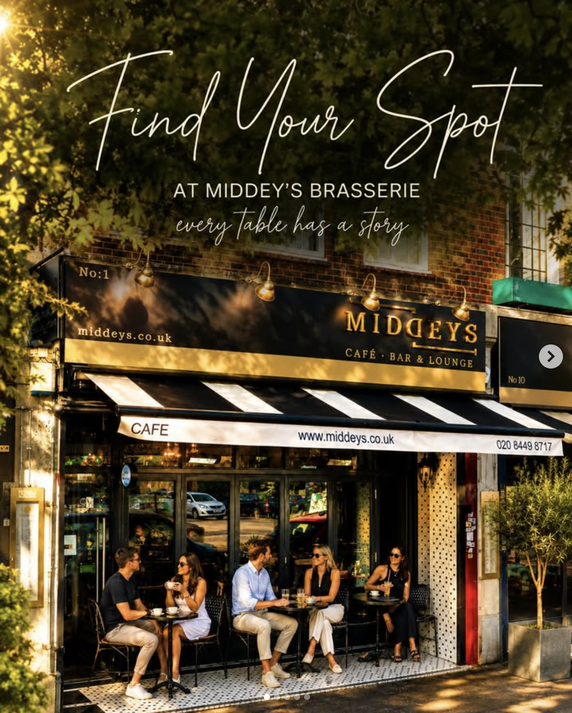 Middeys Brasserie sponsor of Sim in Miss London